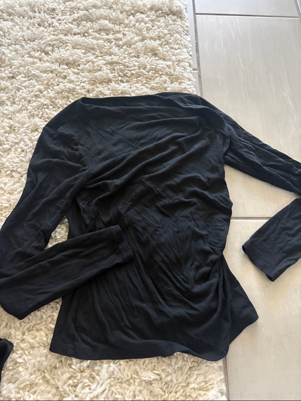 Classic Black Long-Sleeve Women’s Top
